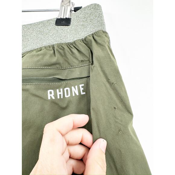 Rhone Green Running Shorts Size M - Picture 3 of 5